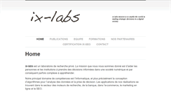 Desktop Screenshot of ix-labs.org